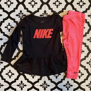 Nike baby/toddler girl 24 month outfit long sleeve